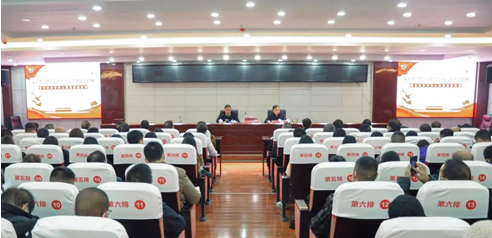 市委宣講組成員、畢節(jié)幼兒師范高等?？茖W(xué)校黨委書記石承鈞赴我院開展十九屆六中全會精神宣講